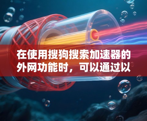在使用搜狗搜索加速器的外网功能时，可以通过以下步骤进行操作