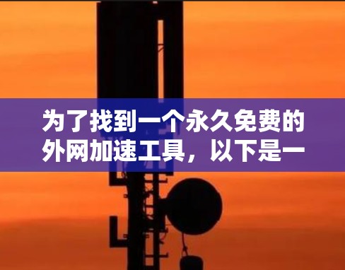 为了找到一个永久免费的外网加速工具，以下是一些推荐的步骤和建议