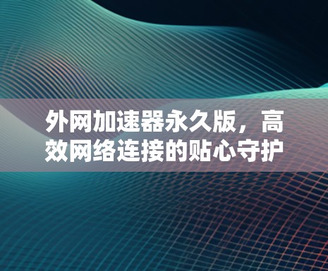 外网加速器永久版,高效网络连接的贴心守护者 外网加速器永久版,高效网络连接的贴心守护者