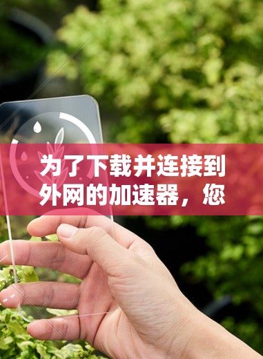 为了下载并连接到外网的加速器，您可以按照以下步骤操作