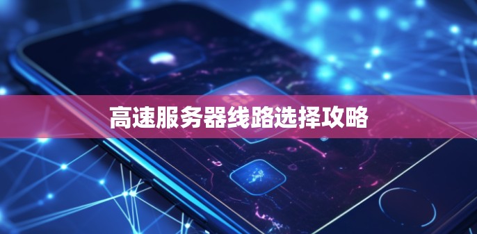 高速服务器线路选择攻略