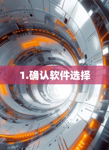 1.确认软件选择