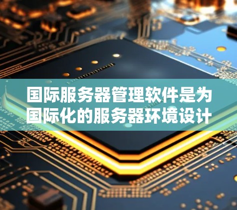 国际服务器管理软件是为国际化的服务器环境设计的,旨在管理服务器的网络、资源分配和监控。以下是对这些软件的详细分析和学习建议 国际服务器管理软件是为国际化的服务器环境设计的,旨在管理服务器的网络、资源分配和监控。以下是对这些软件的详细分析和学习建议