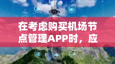 在考虑购买机场节点管理APP时,应综合考虑以下几个关键方面,以确保选择一个适合自己的解决方案 在考虑购买机场节点管理APP时,应综合考虑以下几个关键方面,以确保选择一个适合自己的解决方案