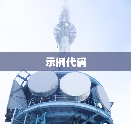 示例代码 示例代码